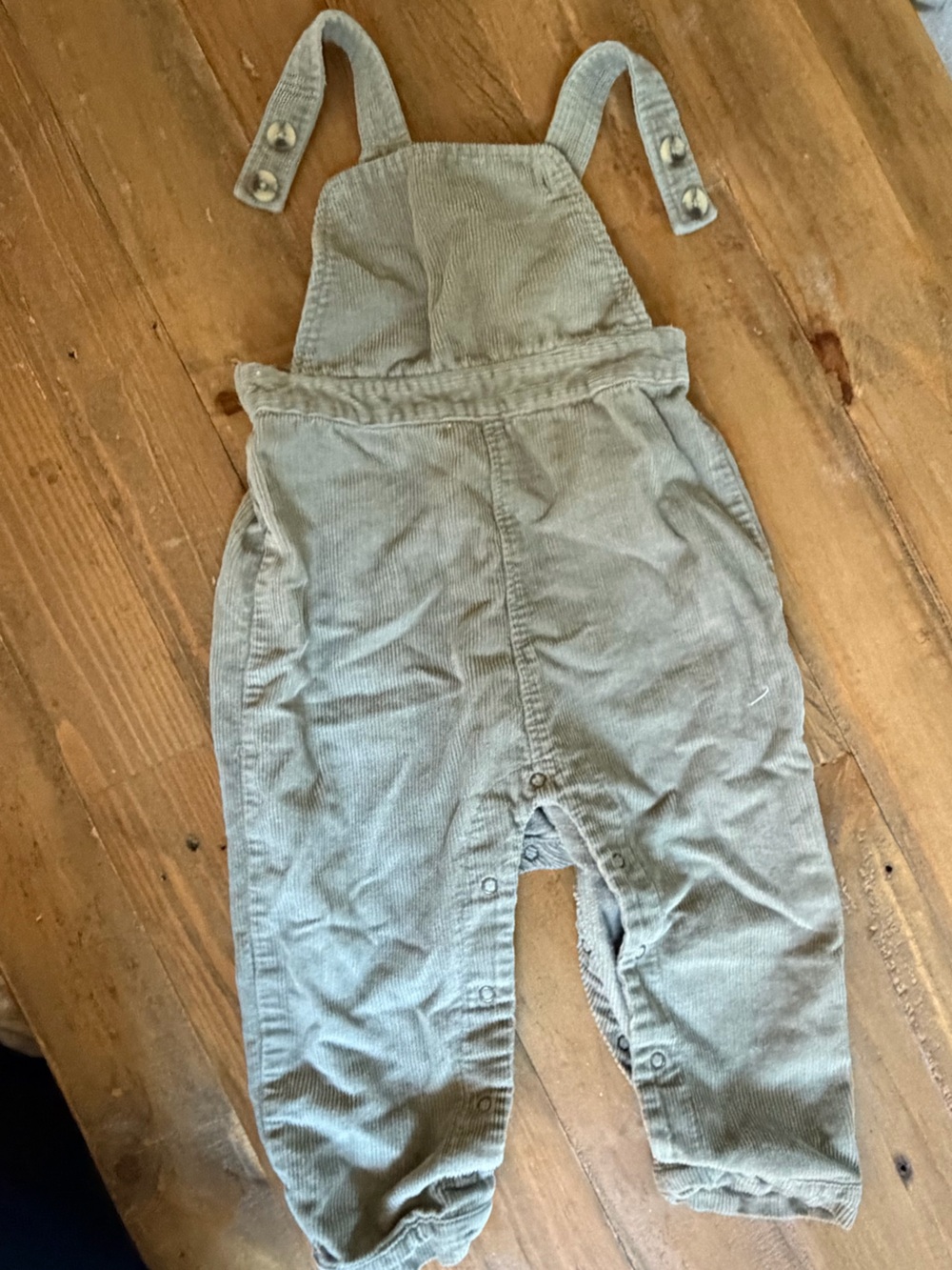 Pehr Baby Corduroy Overalls in Light Olive - Kids Bottoms